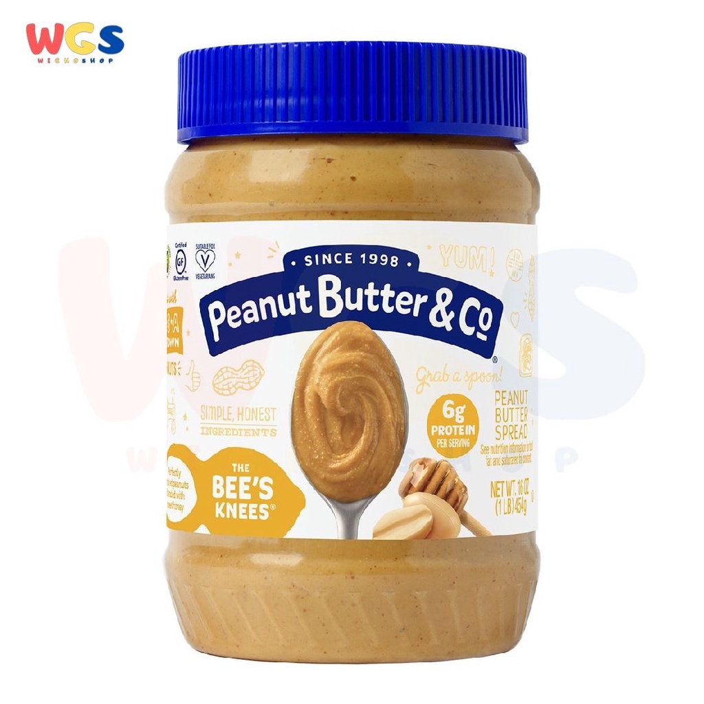 Selai Peanut Butter &amp; Co The Bee Knees Roasted Peanut With Honey 454g