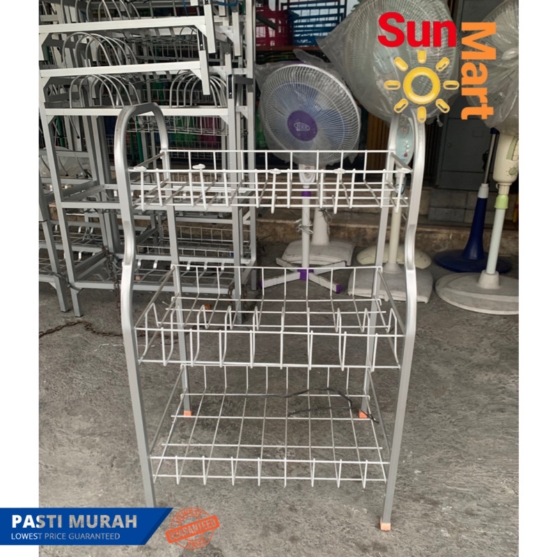 Rak Susun 3 Bahan kawat dan pipa coating