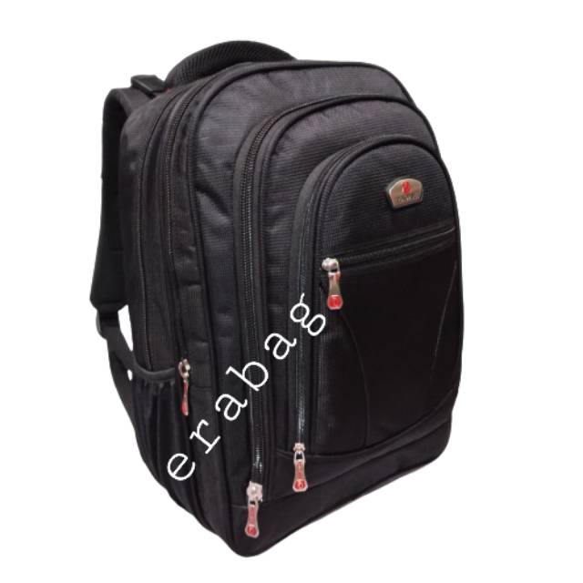 Tas Ransel POLO ACE Backpack Laptop 9046 Hitam