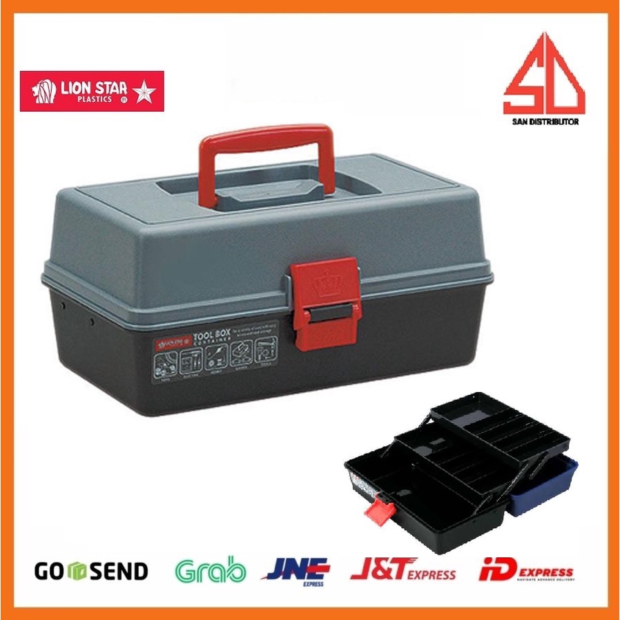 TOOL BOX JX-19 ToollBox 01 LION STAR tempat obeng peralatan bengkel dan bangunan