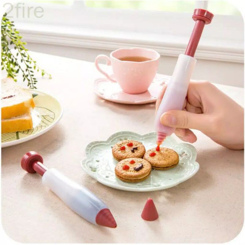 Pen Dekorasi Kue / Penghias Kue Bolu Tart Silikon Silicone