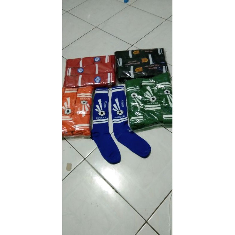 kaos kaki BOLA &amp; PUTSAL panjang selutut orang dewasa gambar real pick