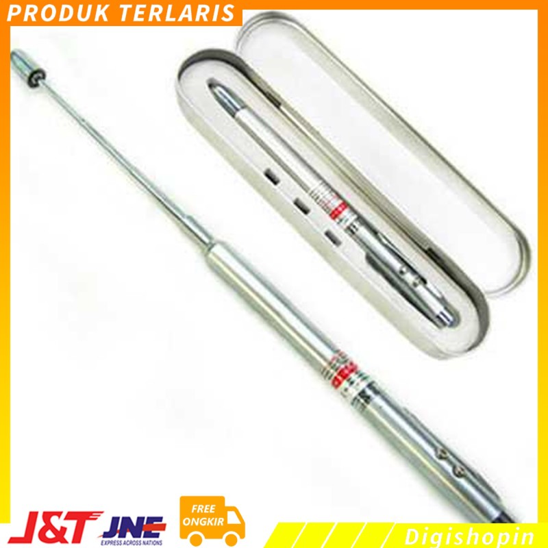 

Pulpen 5 in 1 serbaguna Premium Laser Pointer multifungsi