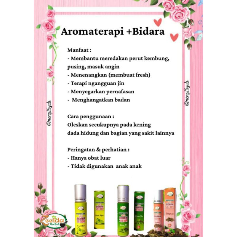 Aromaterapi Rollon Zeeida