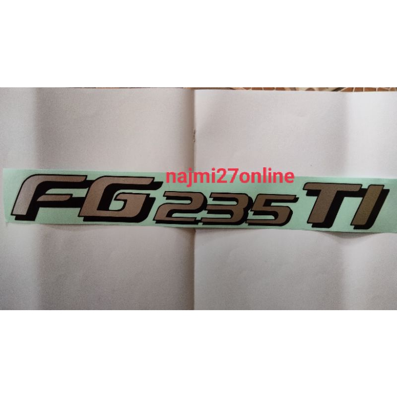 STICKER FG 235 TI HINO 500 LOHAN