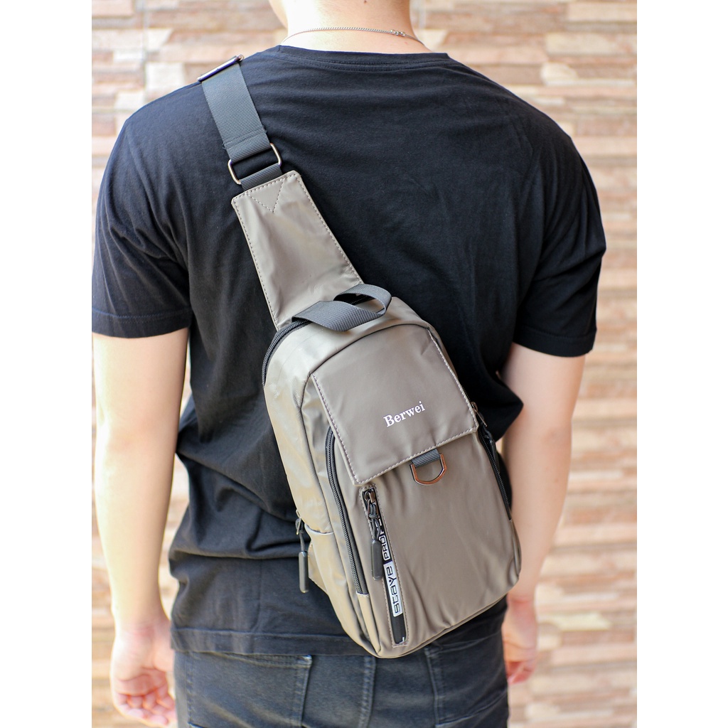 [Waterproof] Tas Sling Bag/ Ransel Mini/ Selempang Pria Import - 388