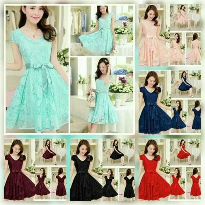 GAUN PESTA NATAL / MINI DRESS / DRESS KEKINIAN / DRESS REMAJA