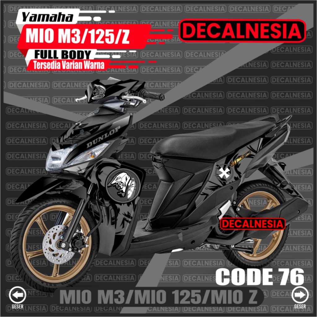 Jual Yamaha Decal Mio M3 Full Body Stiker Motor Mio M3 125 Z Sticker Modif Dekal Variasi Aksesoris Racing C76 Indonesia Shopee Indonesia