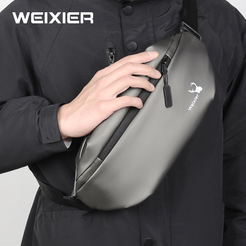 WEIXIER 9563 Tas Selempang Pria Waistbag Anti Air WK-SBY