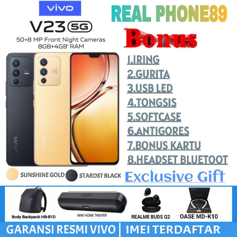 VIVO V23 5G RAM 8/128 GB | V23 5G 12/128 GB V23E 4G 8/128 GB GARANSI RESMI VIVO INDONESIA