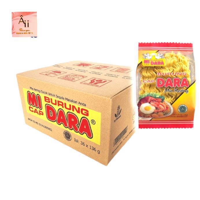 

1karton mie burung dara @136gr x 36pcs mie kering gandum