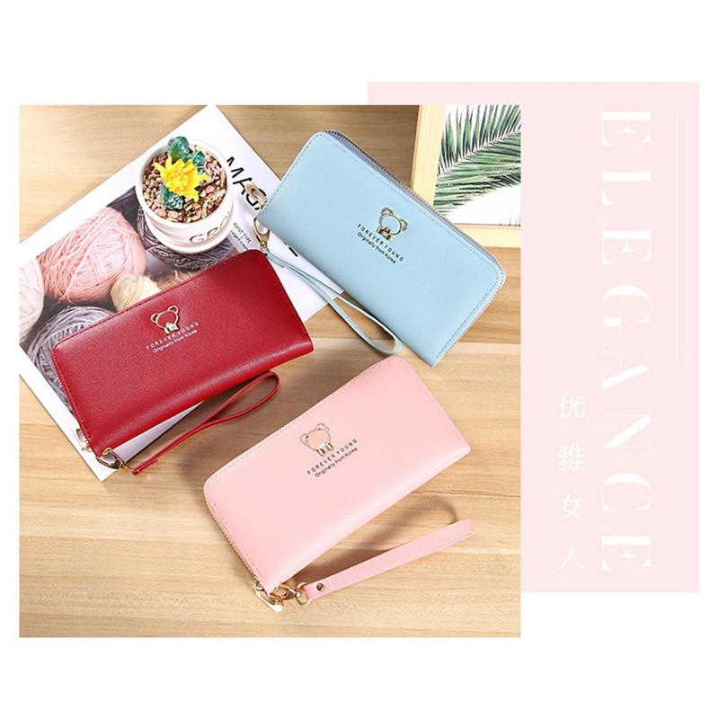 DOMPET LIPAT WANITA KARTU BESAR PANJANG KULIT FASHION WANITA CEWEK KOREA WALLET IMPORT MURAH GF689