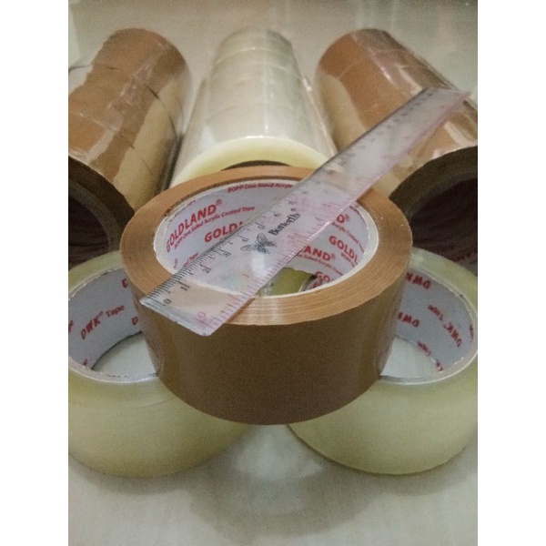 

Lakban Bening/Coklat 100 Yard (FULL 48mm/45micron)