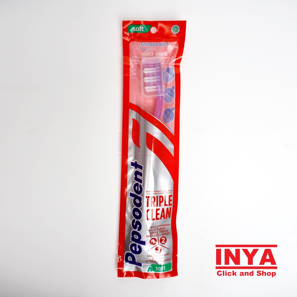 SIKAT GIGI PEPSODENT TRIPLE CLEAN SOFT TOOTHBRUSH