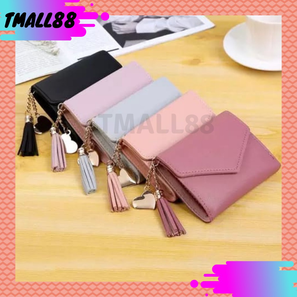 ♥TMALL88♥ DOMPET LIPAT MINI WANITA CANTIK / SIMPLE / MURAH / IMPORT / STYLE KOREA 8602