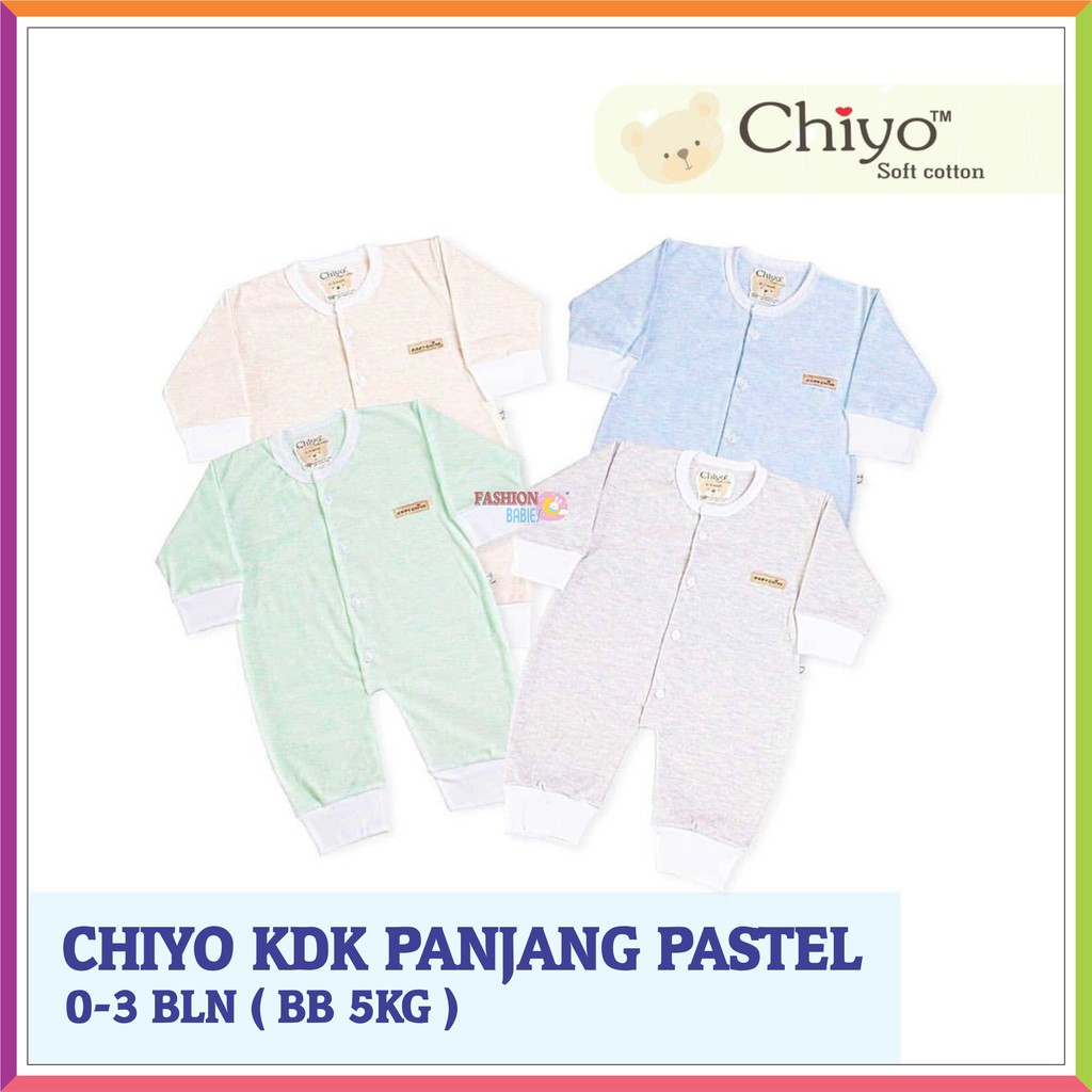 ❤ Baby Fashion ❤ CHIYO JUMPER PANJANG NEWBORN BABY / BAJU KODOK PANJANG / MOTIF PASTEL 0-3 BLN