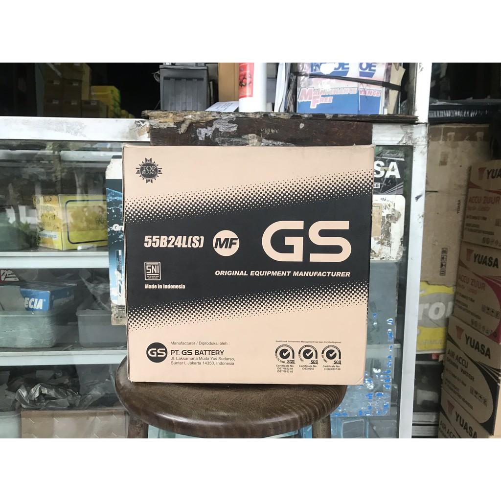 Accu / Aki Mobil GS MF 55B24LS