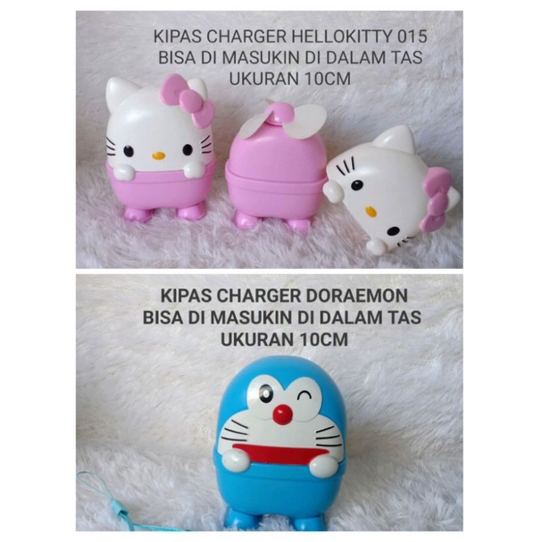 KIPAS CHARGER DORAEMON/KIPAS CHARGER HELLOKITTY/KIPAS HELLOKITTY/KIPAS DORAEMON/KIPAS MINI HELLOKITT