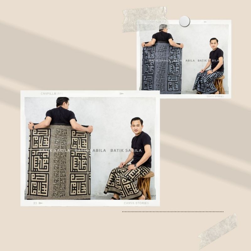Sarung Santri/Sarung Kufi/Sarung Batik/Sarung Kaligrafi Sarung Palekat New Motif Pekalongan