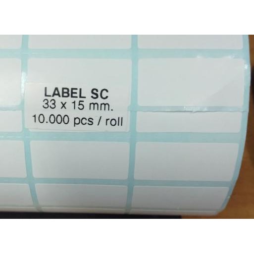 

♝ KERTAS STICKER LABEL BARE SC 33X15 3 BARIS ISI 10 RB ➧