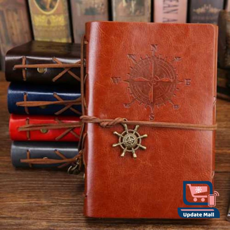 

BUKU CATATAN BINDER KULIT RETRO COMPASS KERTAS A5