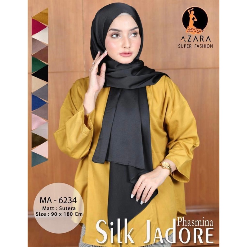 Helen Shop86 Pashmina Silk Premium Hijab Pasmina Silky Terbaru Jilbab Phasmina Silk Import Kerudung Murah Kekinian