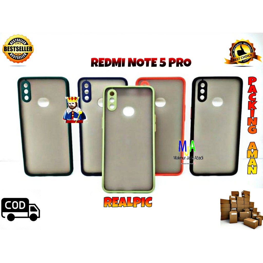 SOFTCASE XIAOMI REDMI NOTE 5 PRO REDMI NOTE 5 - CASE MATTE FULL COLOUR MY CHOICE BUMPER CASE PELINDUNG KAMERA