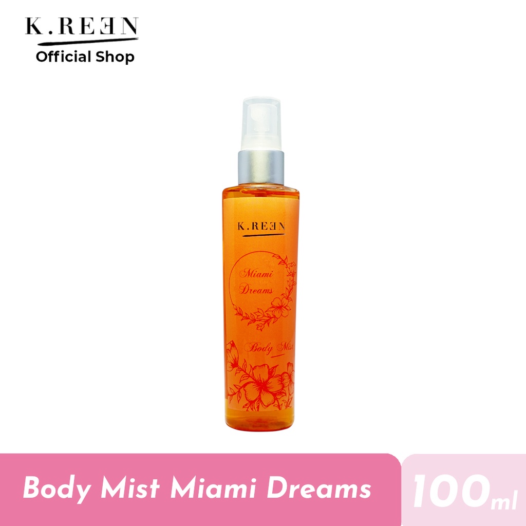 K.REEN BODY MIST ( FREE 1 BOTOL SUMMER QUEEN) 100 ML