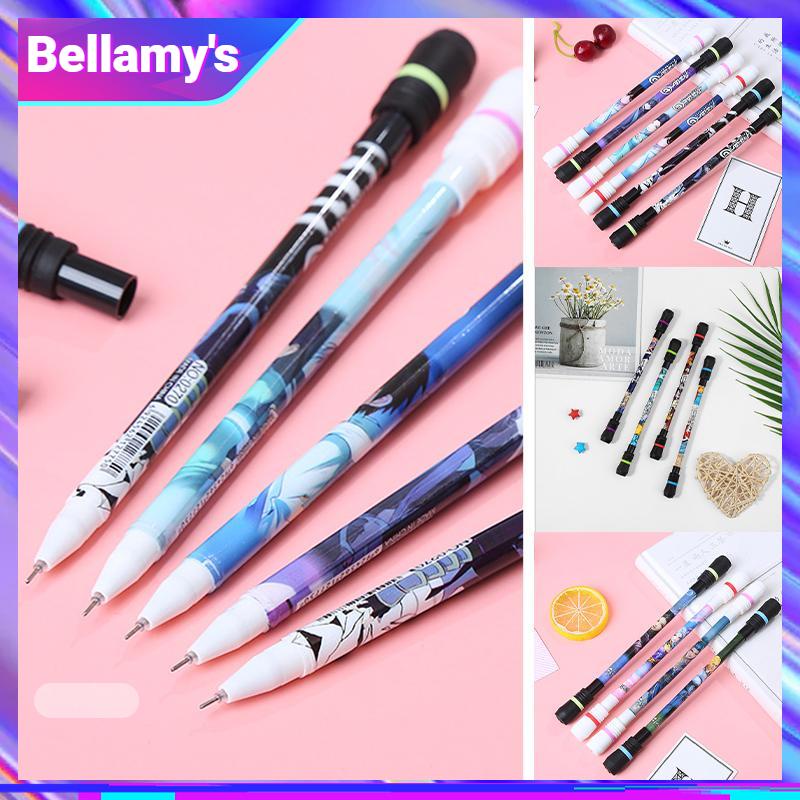 COD ❤️ Pen Puter Spinner Toys/ Spinning Pen/ Pulpen Putar Spinner/ Bolpoin Anti Slip Untuk Anak / Dewasa Anti Stress Rotating Pen Impor Harga Rendah-Bellamy's-5