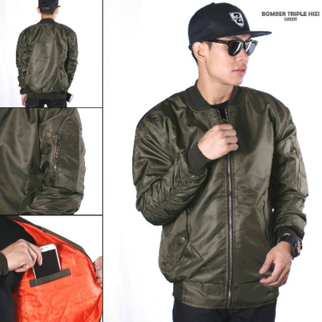 JAKET BOMBER POLOS TRIPLE HIZI