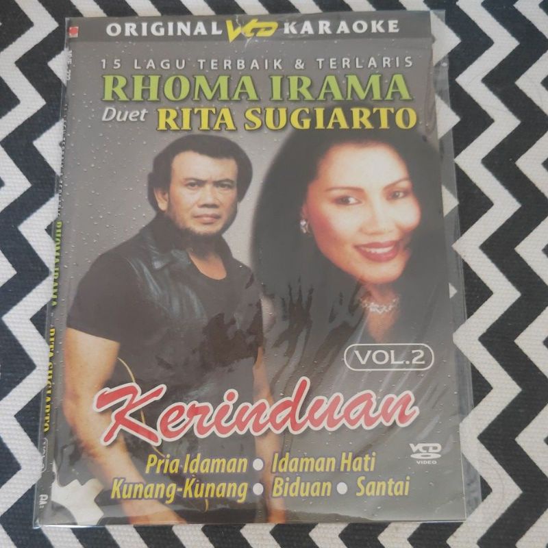 VCD KARAOKE ORIGINAL 15 LAGU TERBAIK & TERLARIS RHOMA IRAMA & RITA SUGIARTO VOL.2