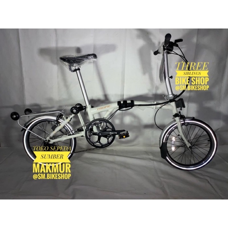 SEPEDA LIPAT TRIFOLD PACIFIC PITHON 16 INCH PAPYRUS WHITE