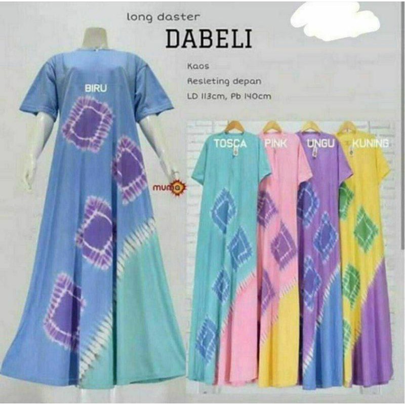 DASTER PANJANG-BAHAN KAOS - DASTER RUMAHAN