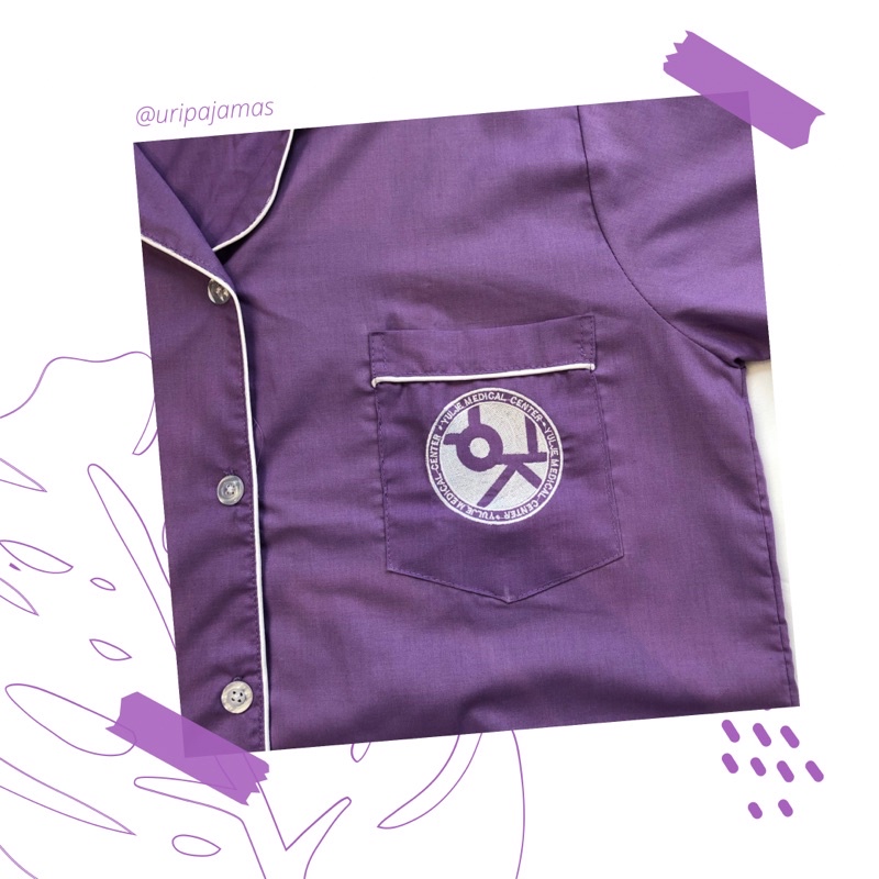 Hospital Playlist Piyama | PURPLE | Hospital Playlist Merchandise | Katun-Bordir