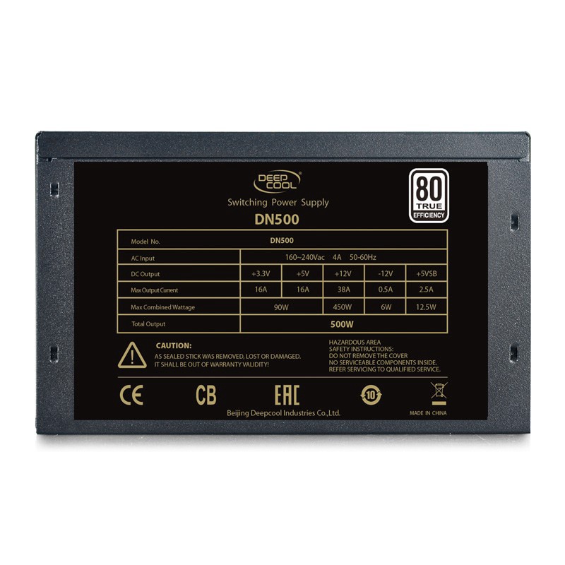 PSU / Power Supply DEEPCOOL DN500 500W 80+