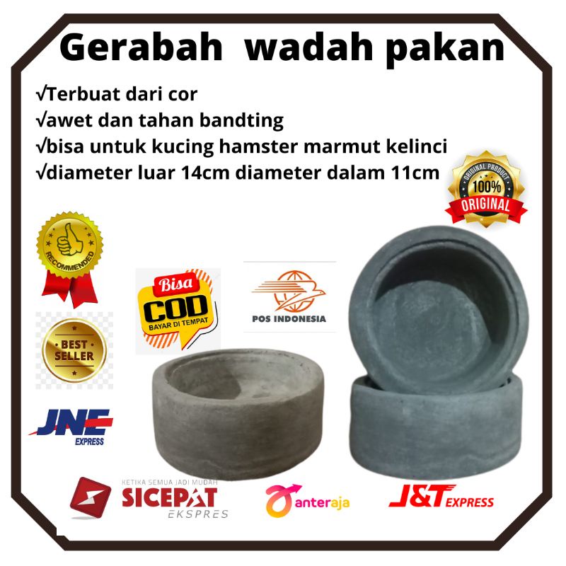 GERABAH/CUWO WADAH PAKAN HEWAN