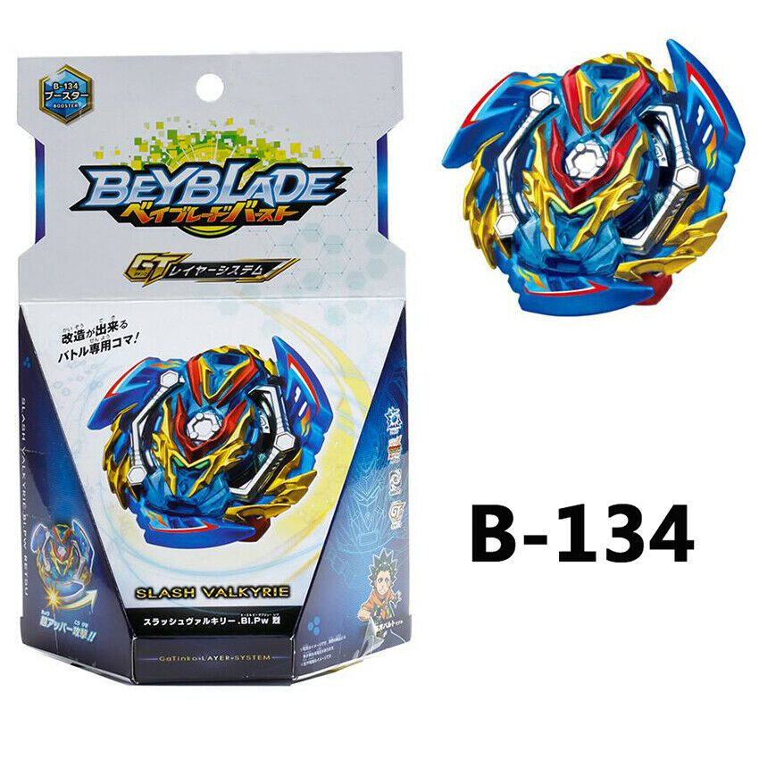 【Ready Stock！！】Set B134 Starter Beyblade Burst Gt Slash Valkyrie/Valtryek Dengan Launcher