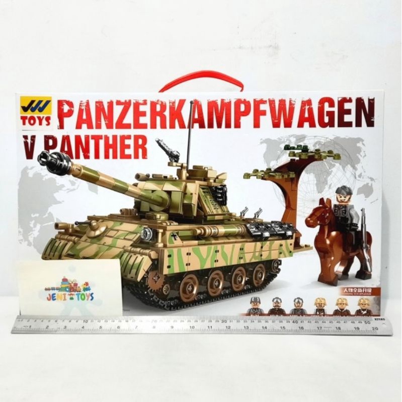 brick tank 858 pcs Panzerkampfwagen V Panther main battle tank SY 0108