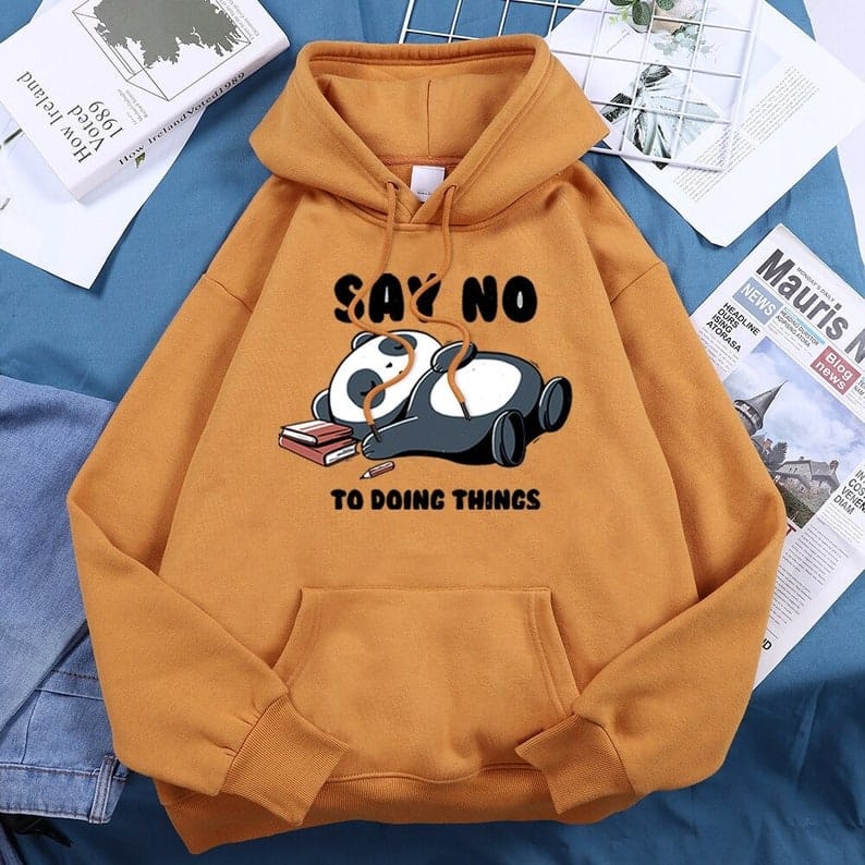 Jumper hoodie Say No || Sweater Hoodie Say No ||  SIZE M - L - XL ( Pria &amp; Wanita )