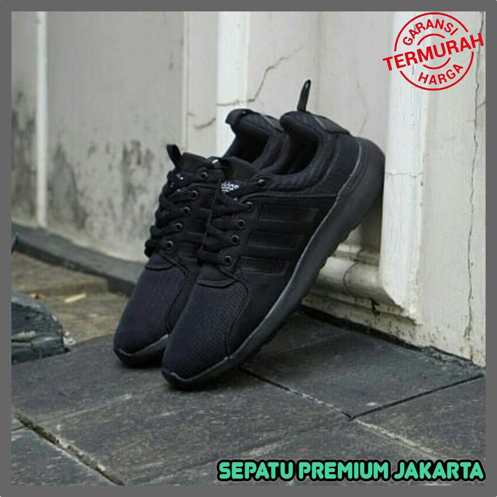 Sepatu Pria Adidas Cloudfoam Black - Sepatu Sekolah Adidas Cloudfoam Hitam