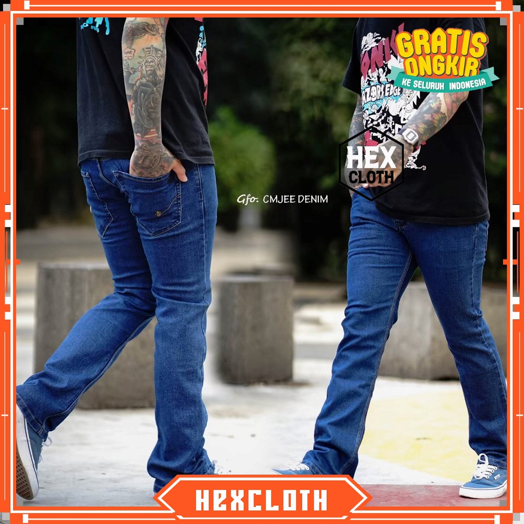 Celana Panjang Jeans Cutbray Cowo CMJee