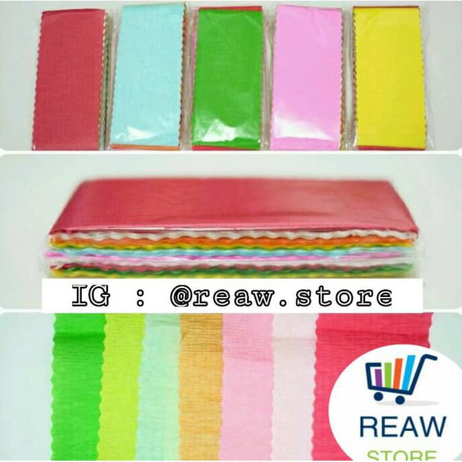 

Kertas Krep / Kertas Hias / Kertas Tissue Aneka Warna