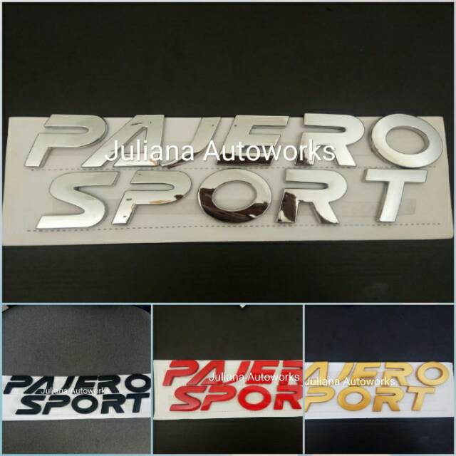 Emblem Kap Mesin P A J E R O  S P O R T Hood Moulding / Emblem Pajero Sport