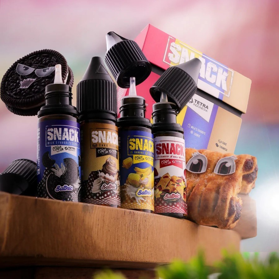 SNACK 4 IN 1 SALT SERIES 4 x 15ML AUTHENTIC by TETRA x VAPEON