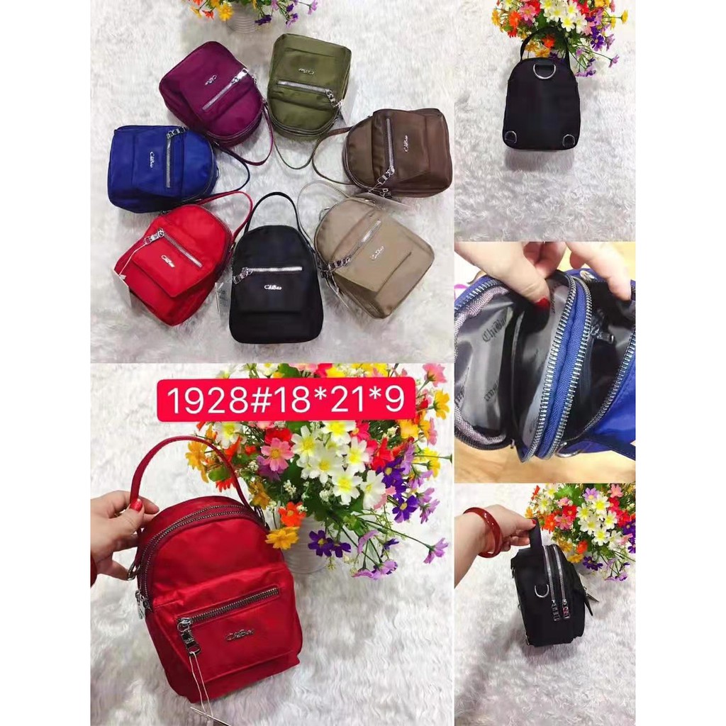 Tas Wanita Import Jinjing dan Selempang CHIBAO Mini CB1928 1928 Bahan Parasut Kualitas Super High Qu