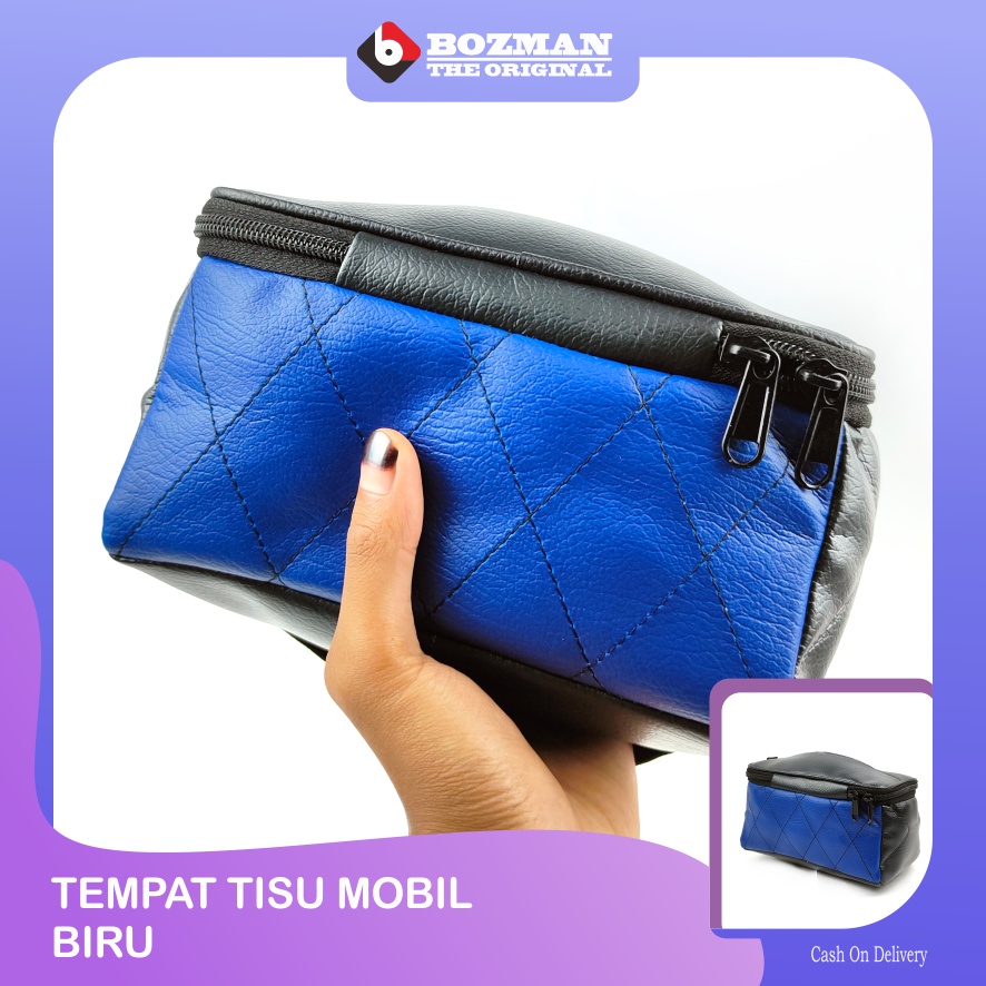 Tempat Tissue Kulit Mobil / Kotak Tisu Bahan Kulit Multifungsi Premium Leather