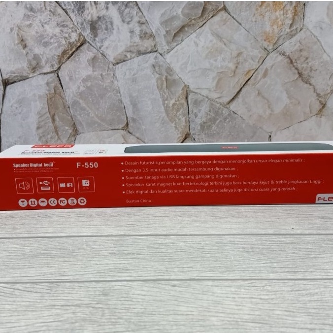 Speaker Komputer/Laptop/HP Original Merek FLECO F-550 USB Sound bar/ Speaker Aktif Super Bass