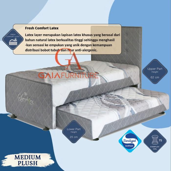 Kasur Elite Springbed 2IN1 SYMPHONY LATEX 120x200 ORIGINAL FULL SET
