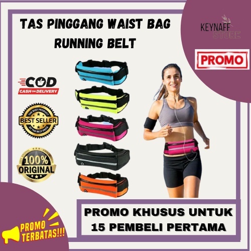 Tas Pinggang Olahraga Waist Bag - Tas Pinggang Pria dan Wanita - Tas Jogging Pinggang Running Belt W