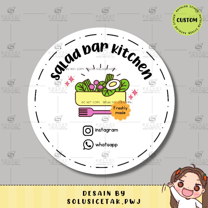Stiker Logo Custom / Stiker Logo / stiker kemasan produk / stiker logo produk / stiker custom / stik